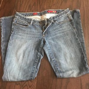 Express x2 skinny w01 denim blue jeans size 12